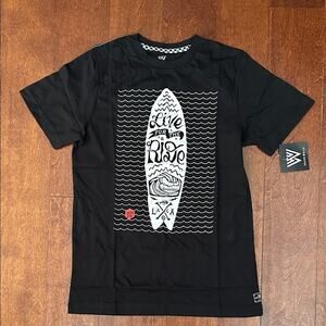 Shaun White Boy’s Black Skater Tee Shirt, Size Large 12/14, NWT